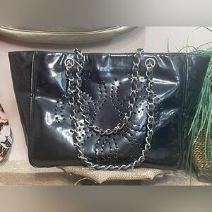 Chanel Black Chain Tote Bag